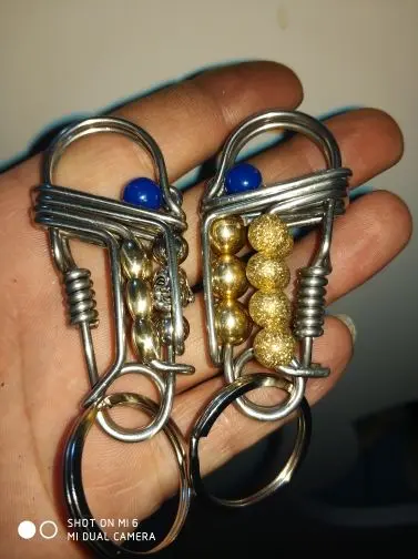 手工不锈钢钥匙扣的主播照片