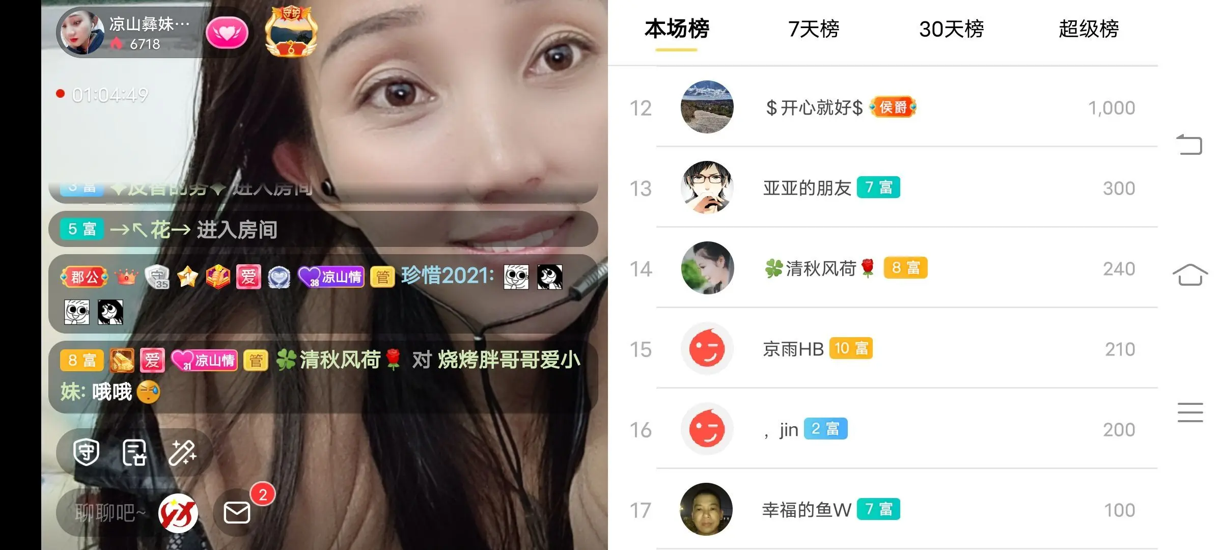 凉山彝妹的主播照片